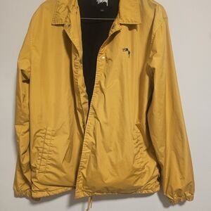 Stussy Men's Yellow Windbreaker